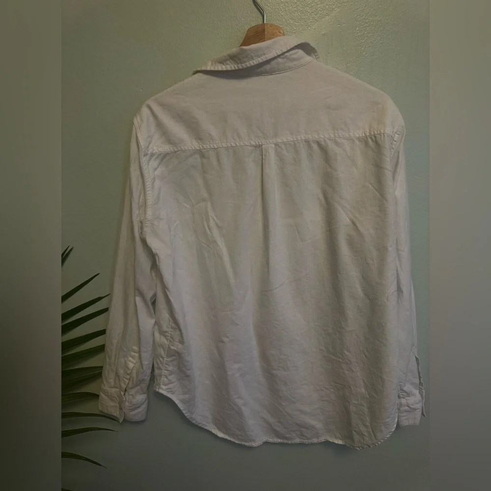 Aerie Classic White Shirt - Picture 8 of 9